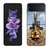 Construction Machinery Excavator Phone Case For Samsung Z Flip 7 6 5G Galaxy Z Flip 5 4 3 Black Hard Cell Cover Luxury PC Shell