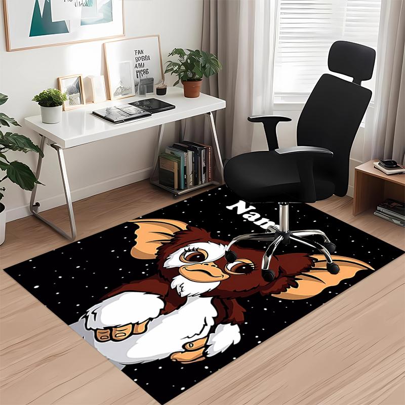 Custom Name Gremlins Printed Carpet, for Office Chair Living Room Bedroom Kitchen Room Decor Gifts.