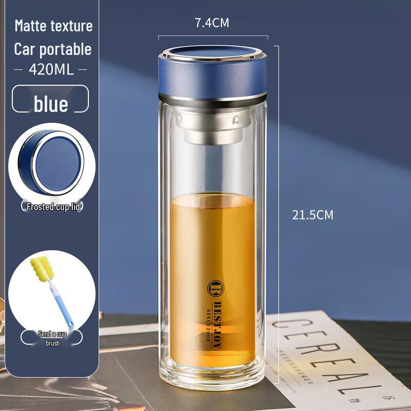 BESTJOY Fuguang Shixi Double Wall Glass Cup 420ml