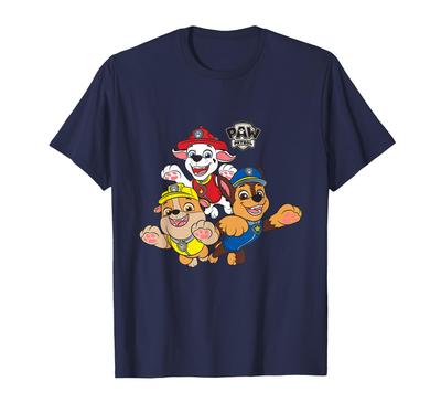 Paw Patrol Welpen-Sprung-Trio Mit Klassischem Abzeichen-Logo T-Shirt