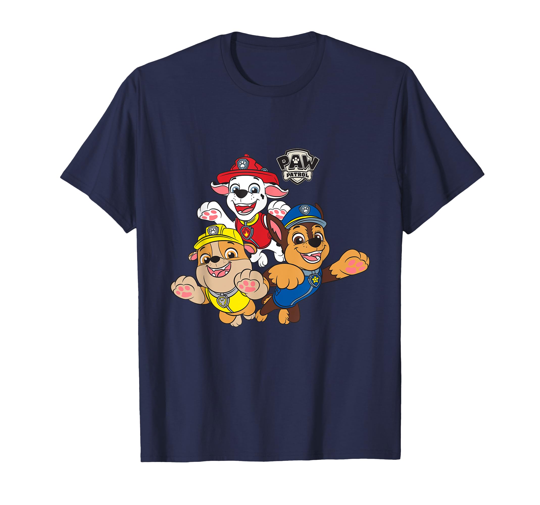 

Paw Patrol Pup Jump Trio With Classic Badge Logo T-Shirt