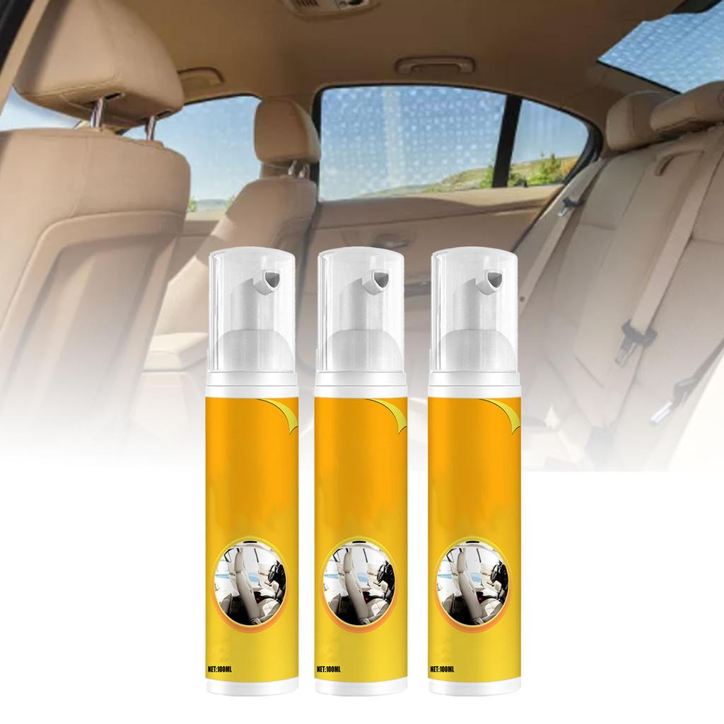 3PCS Multifunctional Foam Cleaner Strong Decontamination Deep Cleaning Car Interior Cleaner for