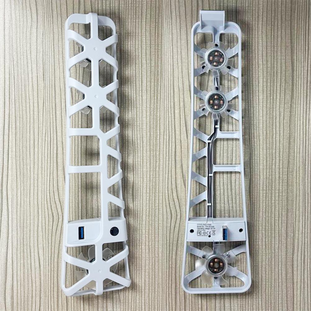 Temperature Controlled Cooling Fan for PS5 Pro with RGB Lighting and USB Port for Enhanced Gaming Performance