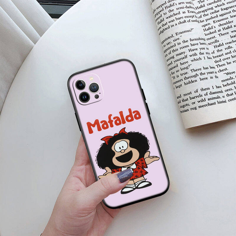 MH88 Mafalda Phone Shell for Samsung S20 S21 S22 S23 S24 FE Ultra Plus Lite S21S A55 A07 A17 F06 F16 M06 M16 M56 A36 A37 A57