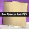 PEI Sheet For Bambu Lab P2S Build Plate 257x257mm 0.5mm Thickened Plate Double-sided Heated Bed for BambuLab P2S Accessories