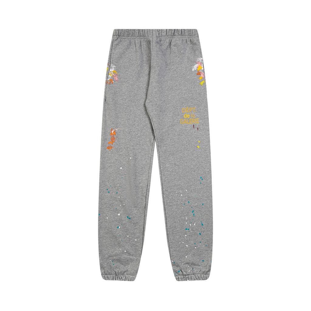 Cross-border Foreign Trade G D Splashing Ink Graffiti Casual Loose Trousers Splicing Couple Leggings Sweatpants Tide Men and Women the Same Style