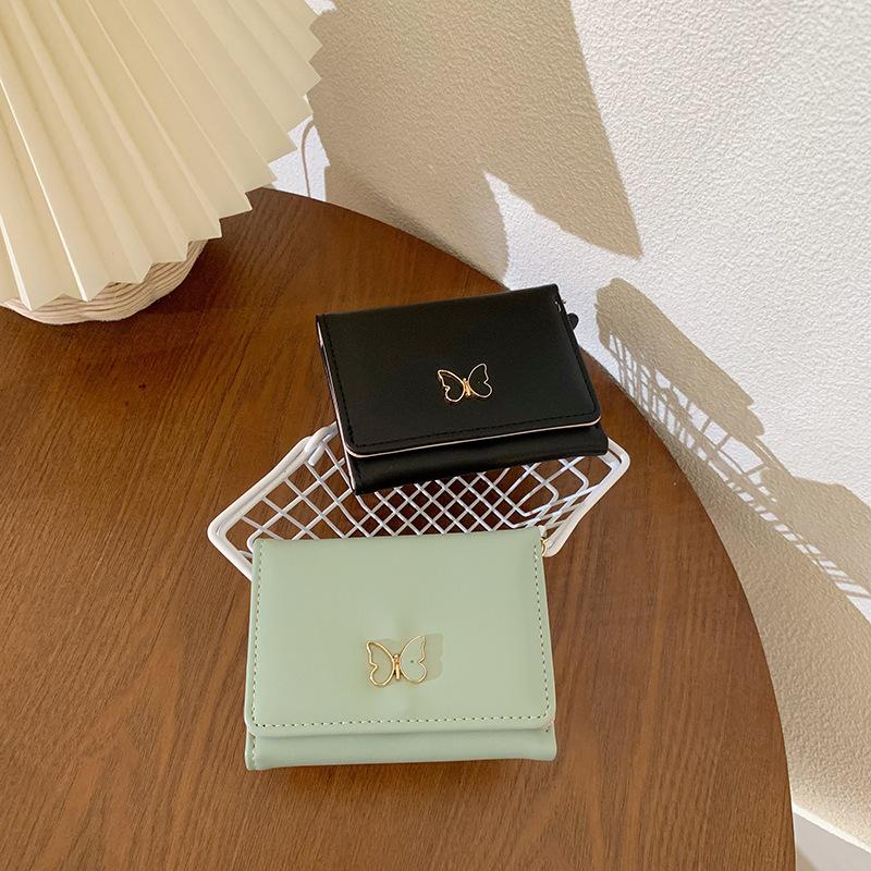 Wallet Female Short Ins Simple Student Multi-card Position Large-capacity Card Bag Change Bag