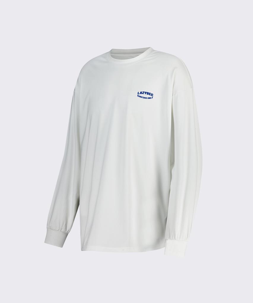 Leijibi Dry-Cooling Oversized Top Long Sleeve Rash Guard W White 2