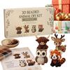 Mini 3D-Tierperlen-Set Niedliches Vogel- und Tierbastelset Pädagogisches Schmuckherstellungswerkzeug Für Kinder DIY-Kunstprojekt Geschenk