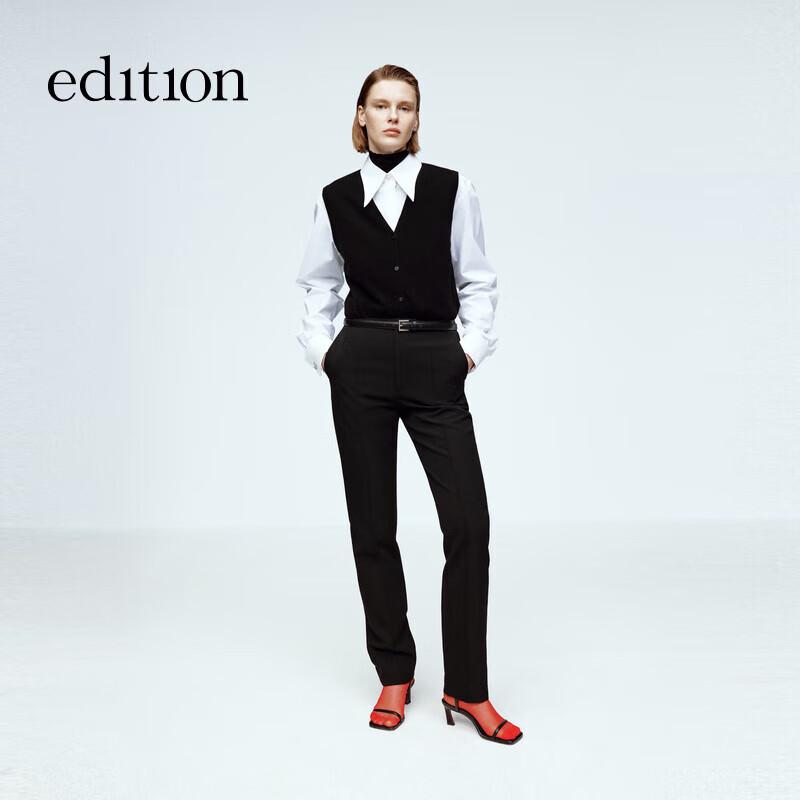 

Издание 2024 Вязаный жилет с V-образным вырезом из облачной шерсти и шерсти яка S