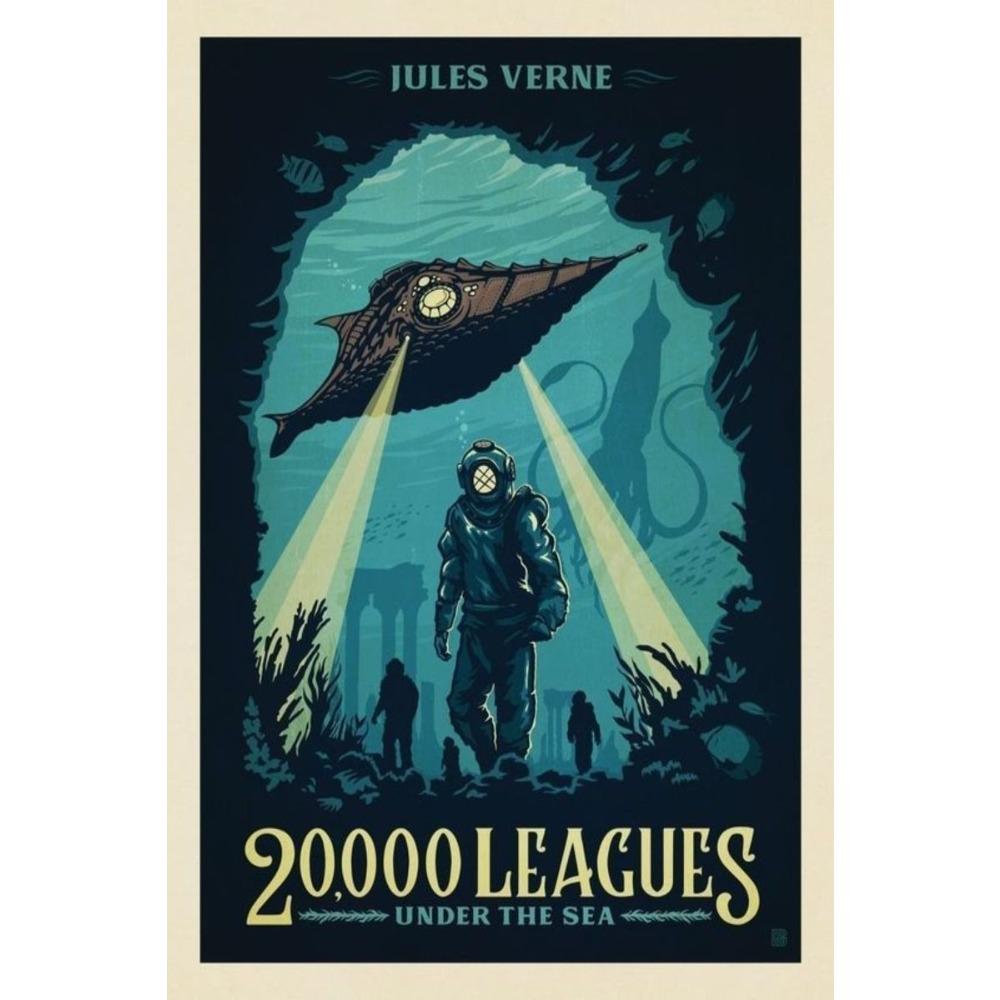 Vintage Tin Sign Diver Submarine Nautical Metal Poster Wall Art Decor For Home Bar Office