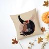 Tv GGood Omens Cushion Cover Iceland Washable Linen Soft  for Daily Sofa Bed Home Room Decor