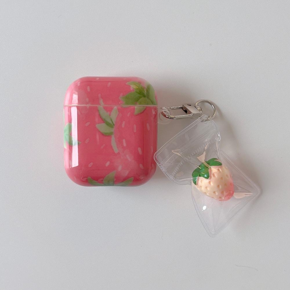 Cute Full Screen Strawberry Earphone Cover for Apple AirPods 1 /1 Generation Personalized Pendant Case PRO1 Niche PRO1