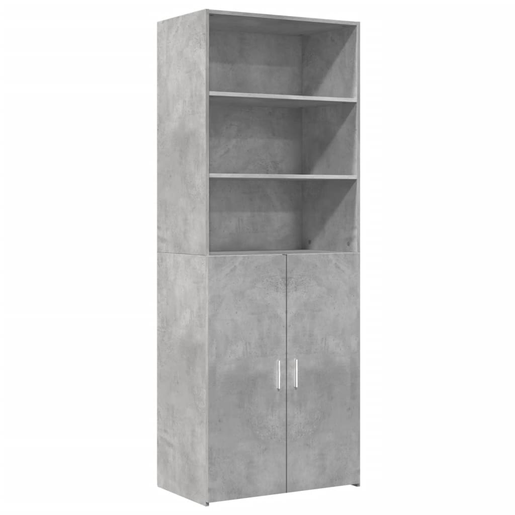 Vidaxl Wysoka Szafka, Szarość Betonu, 70X42,5X185 Cm