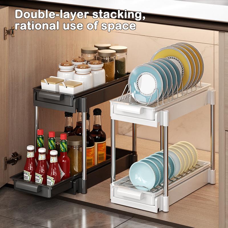 Rack Draining Storage Shelf Kitchen Utensil Holder Countertop Drainer Space-Saving Dryer Rack For Dishes Cups Plate Dish Drain