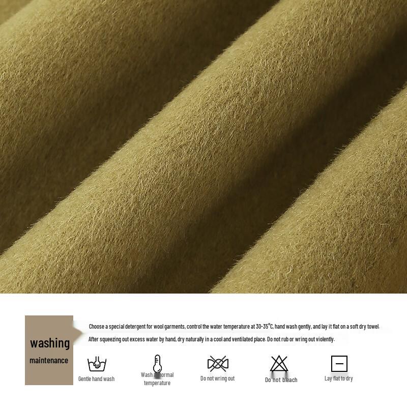 Elva's Island Women's Stylish Double-Faced Wool Coat