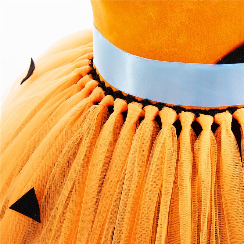 2PCS Halloween Costume Performance Costume Party Festive Atmosphere Dress Daily Princess Dress Sleeveless Headband Accessories