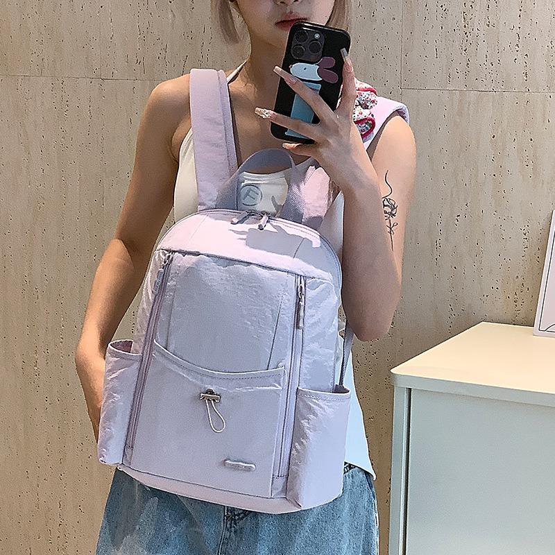 Fashion Large-capacity Casual Backpack Spring New Simple Versatile Nylon Bag Women's Travel Bag