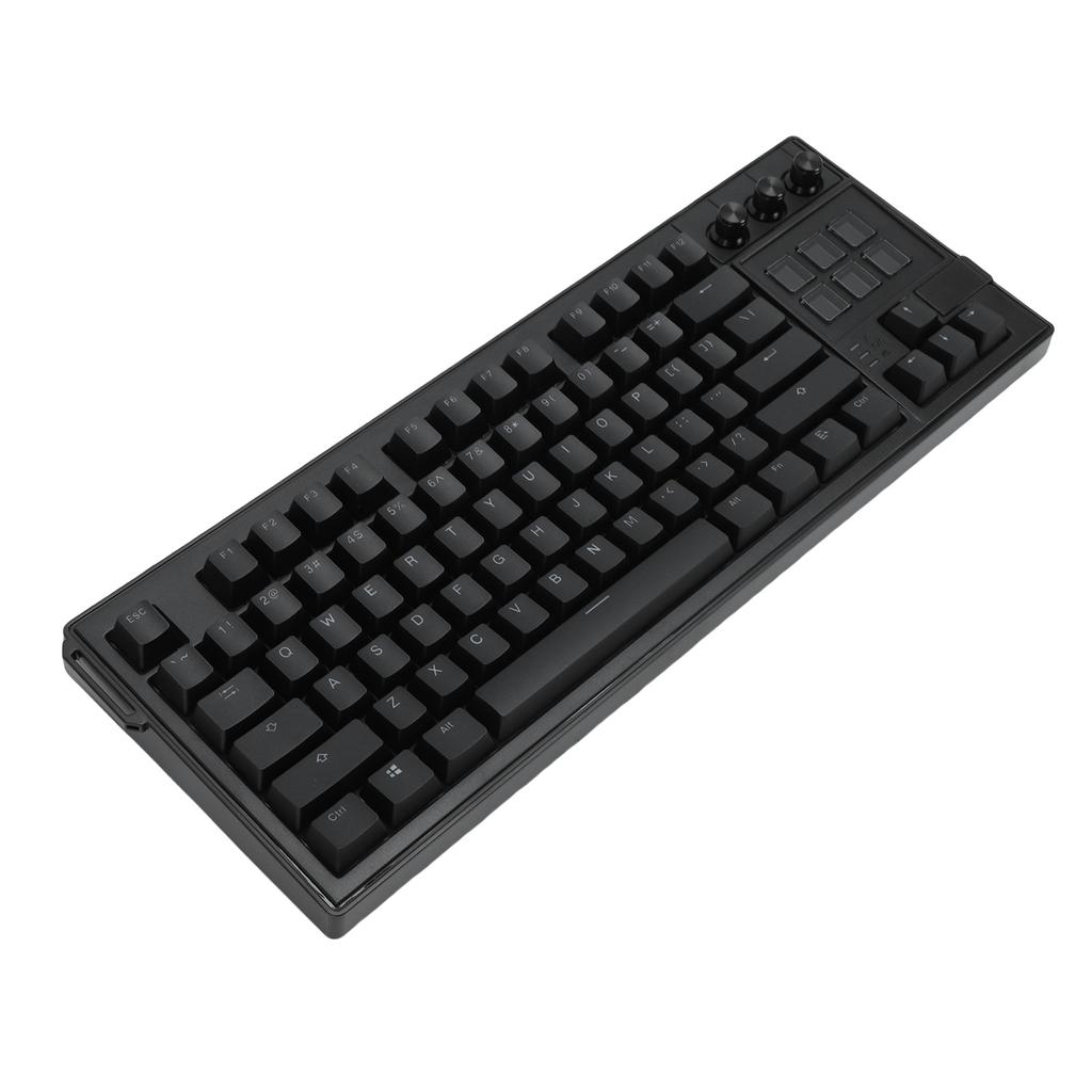 USB Wired Mechanical Keyboard 75 78 Key Layout 6 LCD Programmable Keys Red RGB Backlit Hot Swap Keyboard for PC Gaming