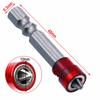 1/2PCS PH2 Power Screwdriver Bits, Plasterboard Screws, Magnetic Ring Placement Single Head Hand Tool, 1/4 Hex Shank Durable