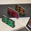 Rouge - Horloge Numérique Électronique Led, Alarme Murale Nordique Suspendue, Snooze, Horloge De Table, Calen
