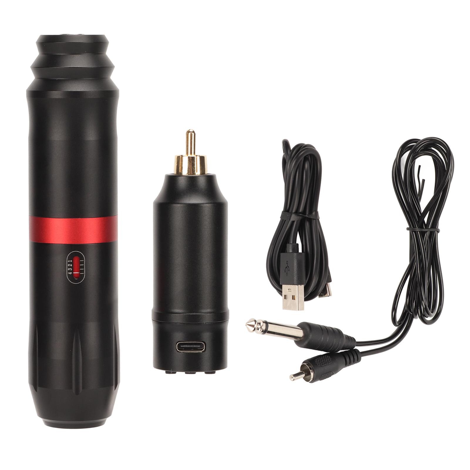 

1300mAh Wirelss Tattoo Pen NaMachine Kit LCD Display Interface 12V 10000RPM Tattoo Power Supply Kit