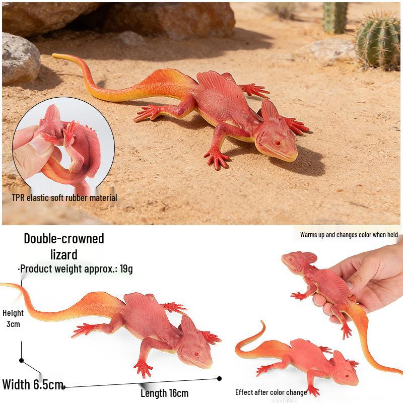 Kids' Marine Animal Model Stress Relief Toy Set: Pufferfish, Octopus, Crab, Shark, Dunkleosteus