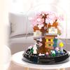 Four Seasons Mini Tree House Building Blocks Kids Toys 3D Puzzle Assembly Building Toys Tabletop Decorations