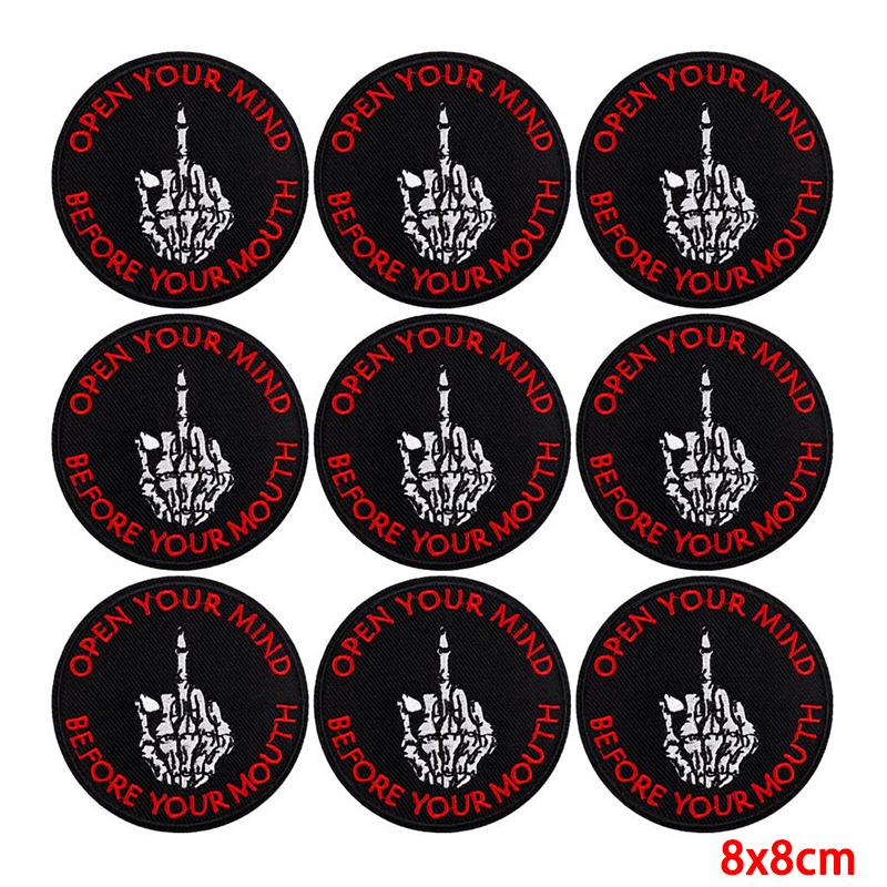 10 Pcs/lot Wholesale Embroidery Patch Iron On Patches For Clothing Patches On Clothes Jackets Decor Applique Sew Supplies