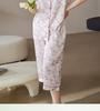 Xuan Liang's High-end Sleepwear for Women In Summer, Thin Ice Silk Short Sleeved Pants, Fashionable Western-style Plus Size Home Suit Set