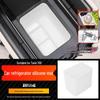 Non-slip Silicone Cup Holder for Tank 700 Refrigerator - Transparent White Fixed Compartment Mat