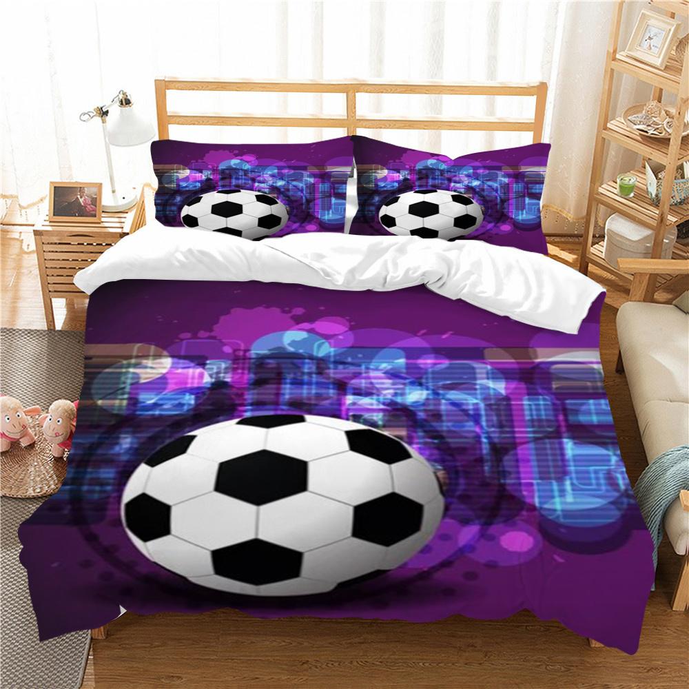 Soccer Duvet Cover Sports Style Home Bedspreads King Queen Size Bedding Fashion Quilt Cover Woman Man Bedding Sets