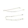Fashion Titanium Steel Double-Layered Trending Anklet Bead Hypoallergenic Adjustable Foot Chains Party
