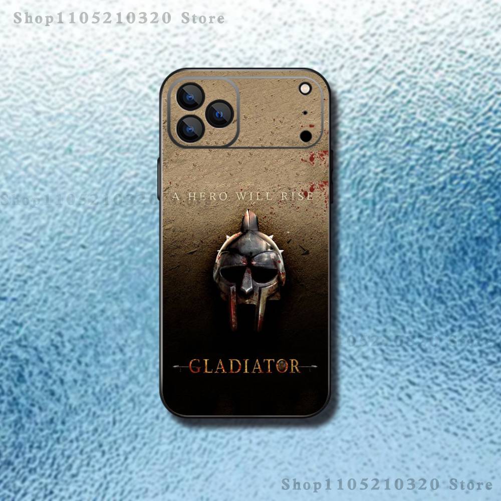 Movie G-Gladiator 2 Phone Case For iPhone 17,16,15,14,13,12,Pro,Max,Plus,E,SE4,Air,Mini Black Soft Box