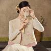 Winter National Style New Chinese Style High-end Embroidered Woolen Wool Reusable Wool Jacket + Vest Fashion Set for Women NX117