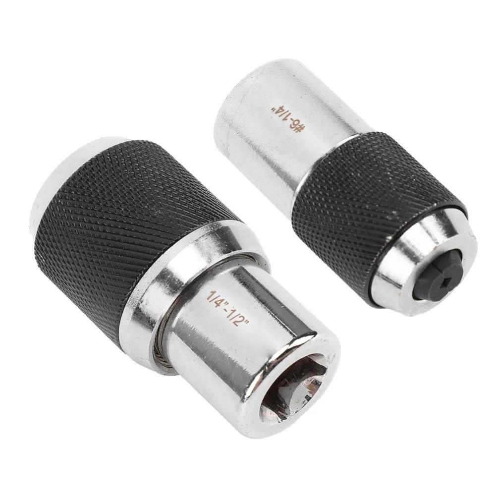 2-Piece Tap Socket Set, Ratchet Tap Wrench Extractor, 3/8" Wrench Drive Hand Tool, Adjustable Tap Socket Adapter