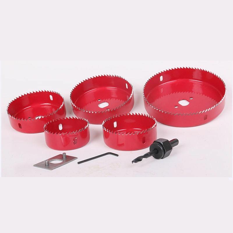 16pcs Saw Hole Drill Bit Kit Wood Plastic Sheet Metal Wcase 34"  5" Cutting