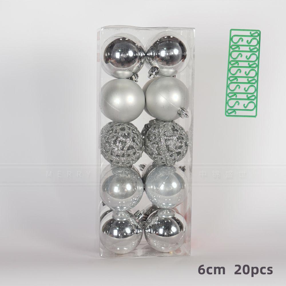 

Набор украшений для рождественской елки: Декоративные шары 4/6 см для праздничных вечеринок