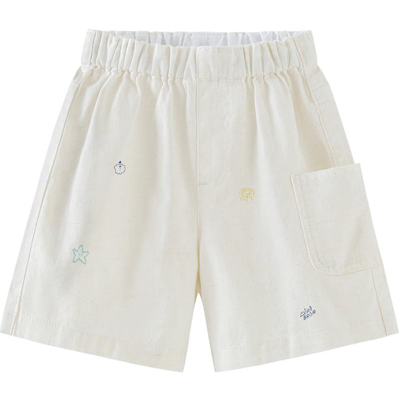 

Minibala Cotton Linen Soft Denim Kids Shorts 120