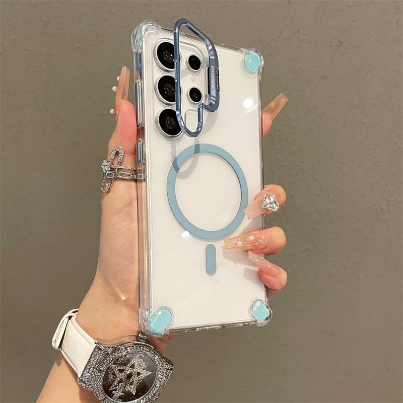 Applicable to Samsung S26Ultra airbag magnetic mobile phone case S25Ultra lens holder A57 anti-drop A37 set
