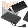 AA Battery Box 2/3/4/6/8 Slot AA Battery Storage Case with Cover Switches