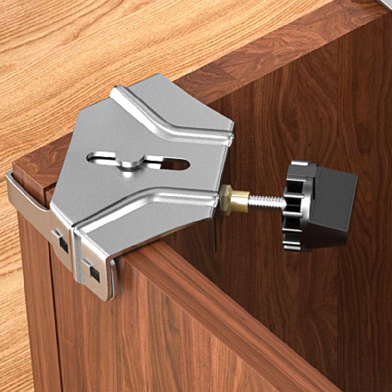 Practical High Strength Stainlesses Steel 90 Degree Corner Clamp for Efficient Woodworking Carpentry and Welding Use
