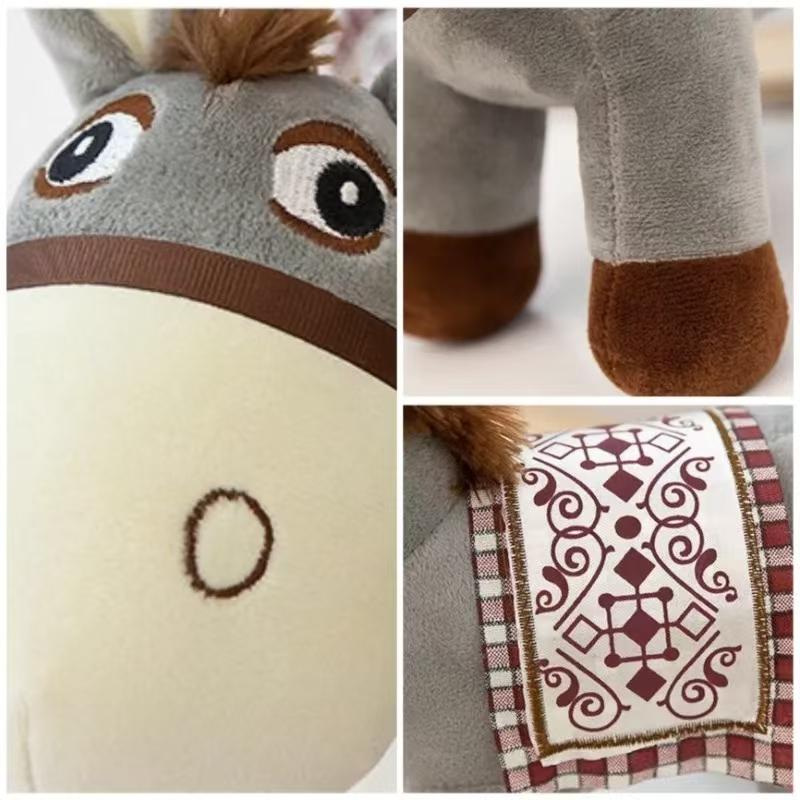25cm Creative Donkey Animal Plush Doll Cute Donkey Plush Toy Stuffed Lovely Educational Toys Companion Kids Girl Birthday Gifts