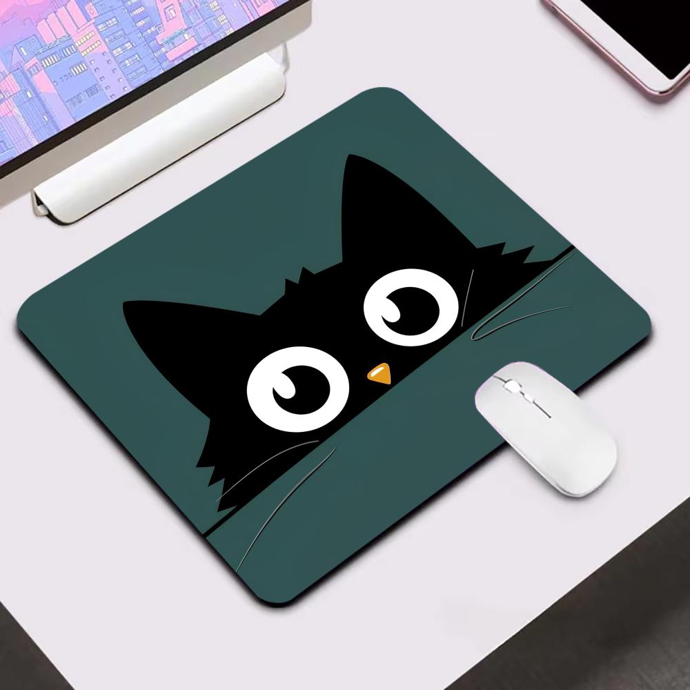 Cute Cartoon Cat Mouse Pad Square Rubber Anti-slip Mousepads HD Computer Office Game Table Mats Small Decor Desk Pads 450*400MM