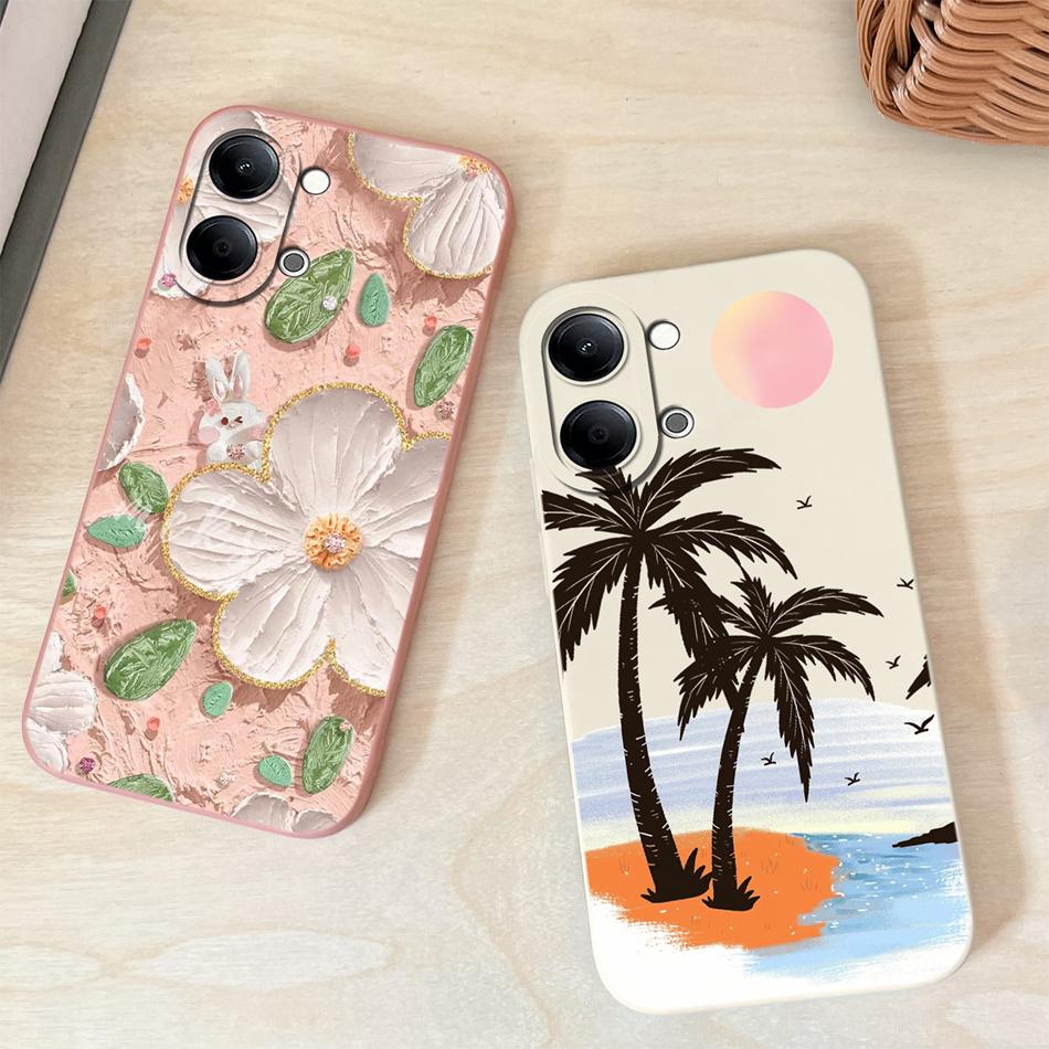 For Vivo Y05 Y11D 4G Phone Case Cute New Design Soft Liquid Silicone Full Protection Anti Drop Bumper For Vivo Y05 / Y11D Funda