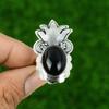 Black Onyx Stone 925 Sterling Silver Bezel Anniversary Solitaire Ring Jewelry