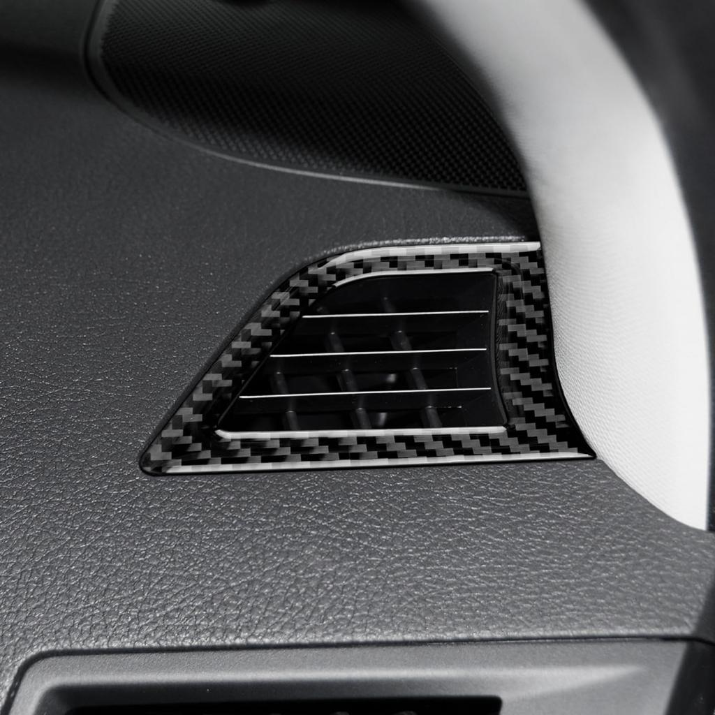 AIRSPEED Carbon Fiber Interior Dashboard Side Air Conditioning Vent Stickers for Subaru Legacy Outback Customizable Garnish for a Includes Tape Series