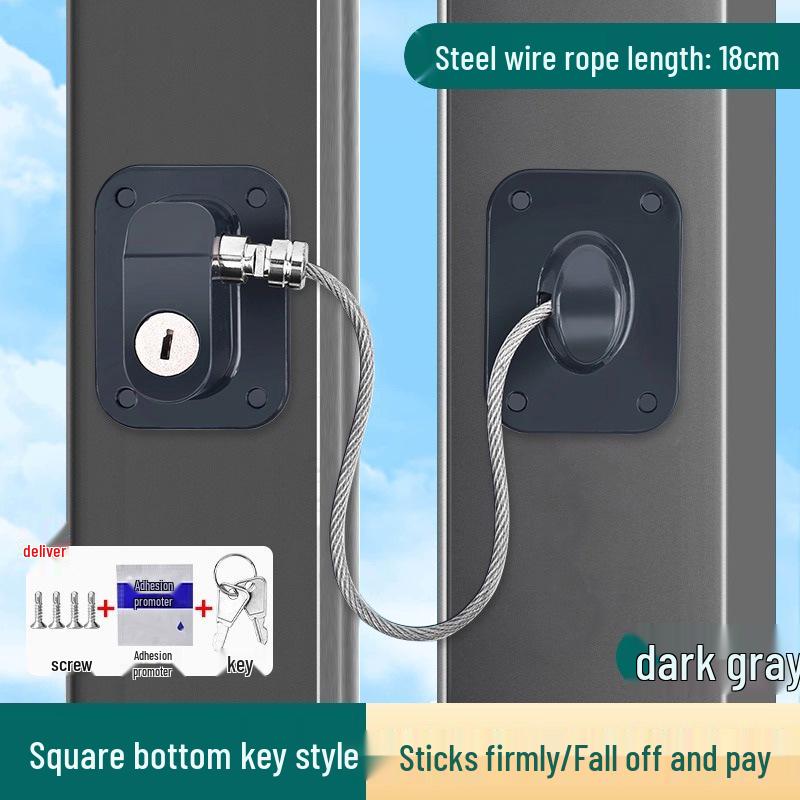

No-Drill Child Safety Lock for Windows, Refrigerator, and Cabinets