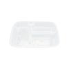 WEISHENG Disposable 3-Compartment Takeaway Meal Box Liner