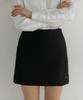 Tudment Padded Mini Skirt Black